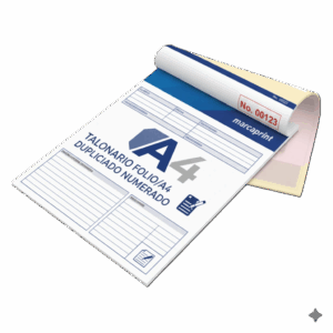 TALONARIOS FOLIO/A4 DUPLICADO NUMERADOS